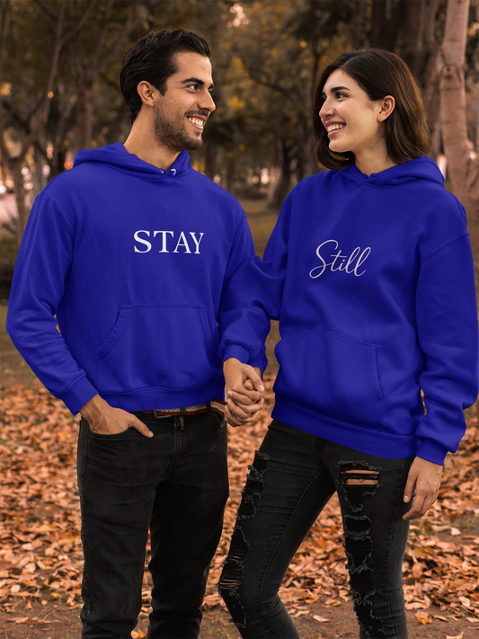 AYIRRA Couple Hoodie Set – "Stay" & "Still" (Navy Blue)