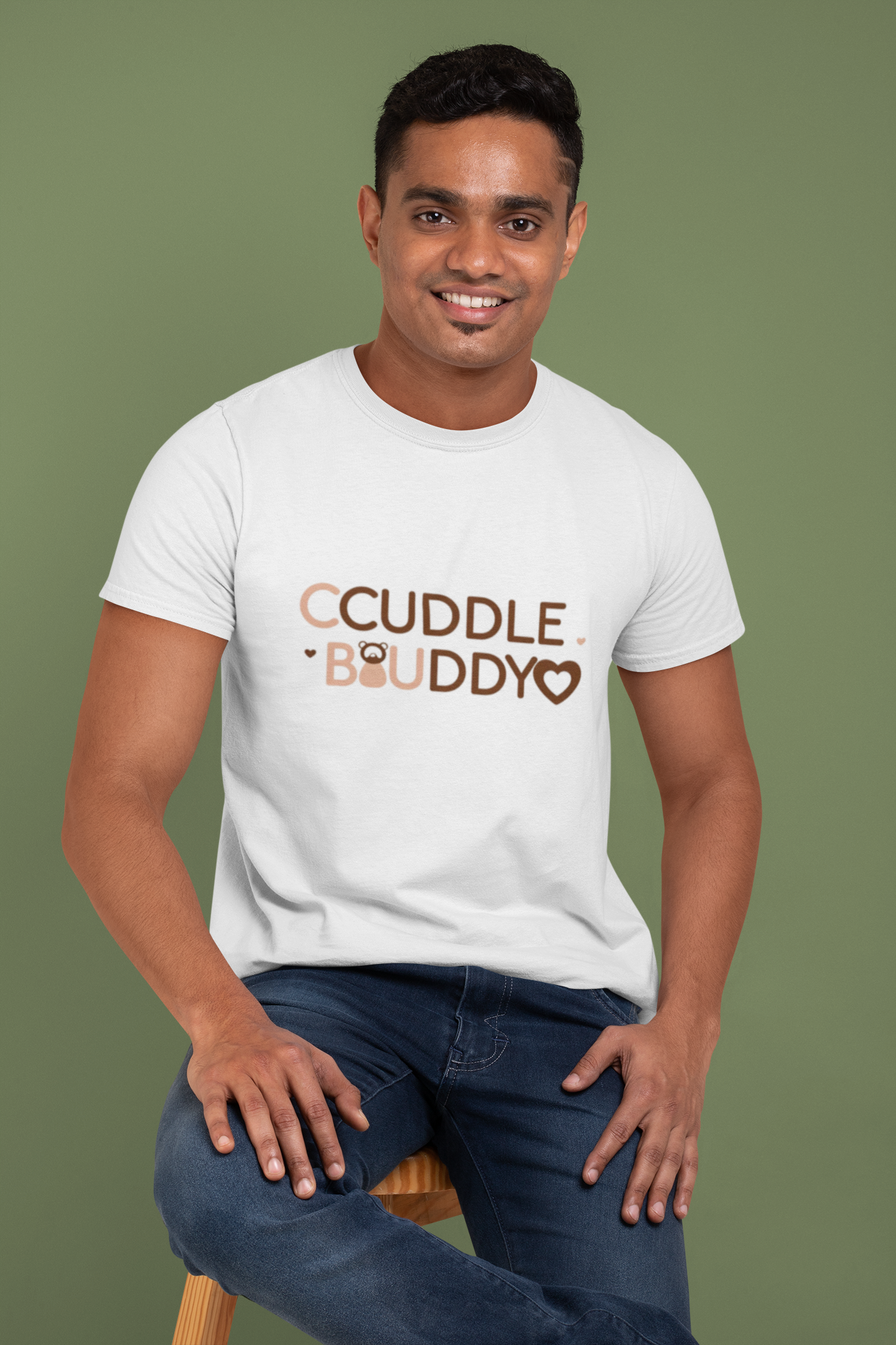 Cuddle Buddy T-Shirt – Snuggle-Approved Tee for Him