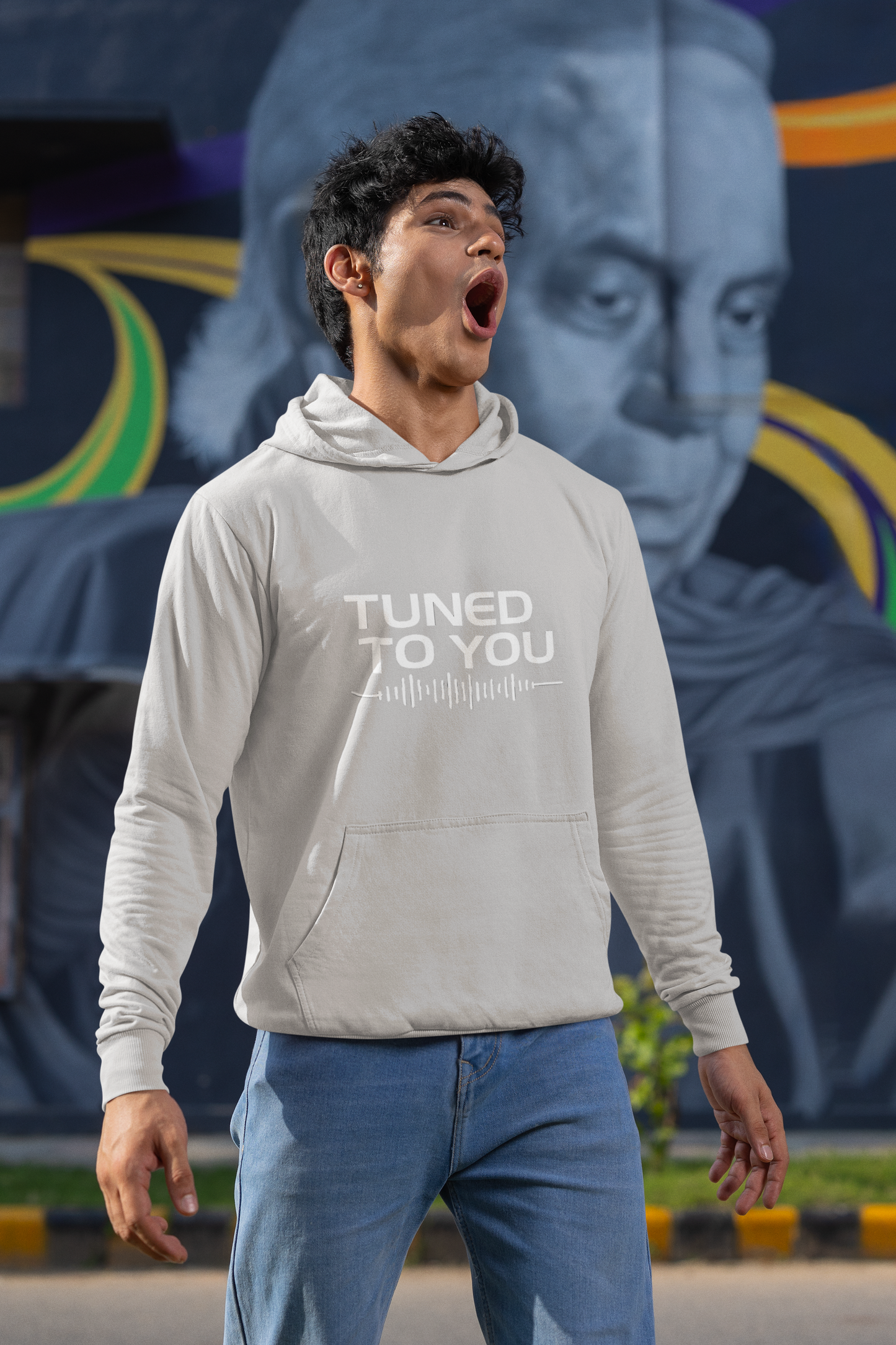 Men’s Frequency Hoodie – "Tuned to You" | AYIRRA Vibe Collection
