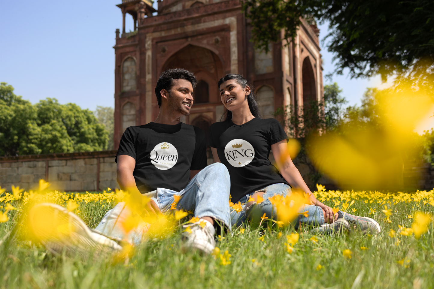 AYIRRA Minimal Couple wear – King & Queen Black Edition for Couples Who Rule Together