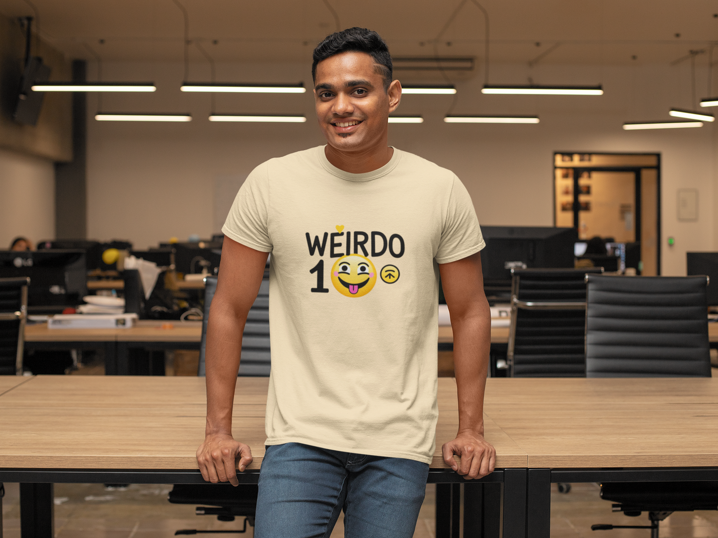 Weirdo 1 Emoji T-Shirt – Because Love is Crazy Fun