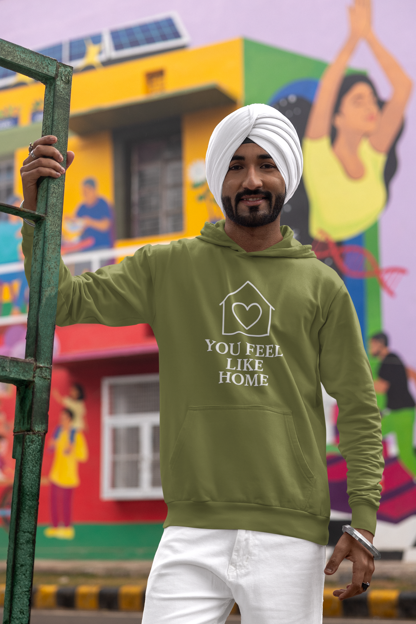 Men’s Cozy Hoodie – "You Feel Like Home" | AYIRRA Comfort Collection