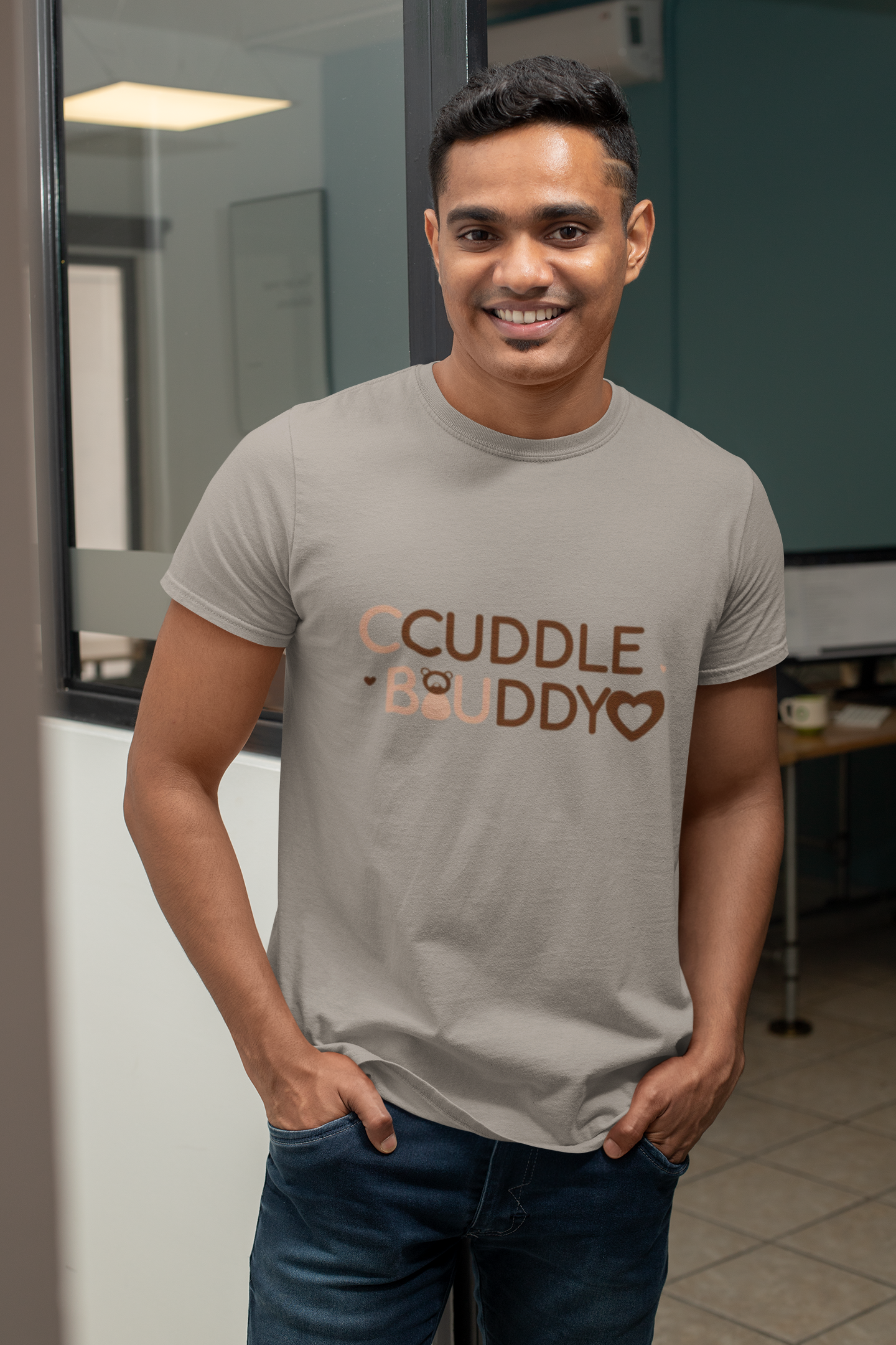 Cuddle Buddy T-Shirt – Snuggle-Approved Tee for Him