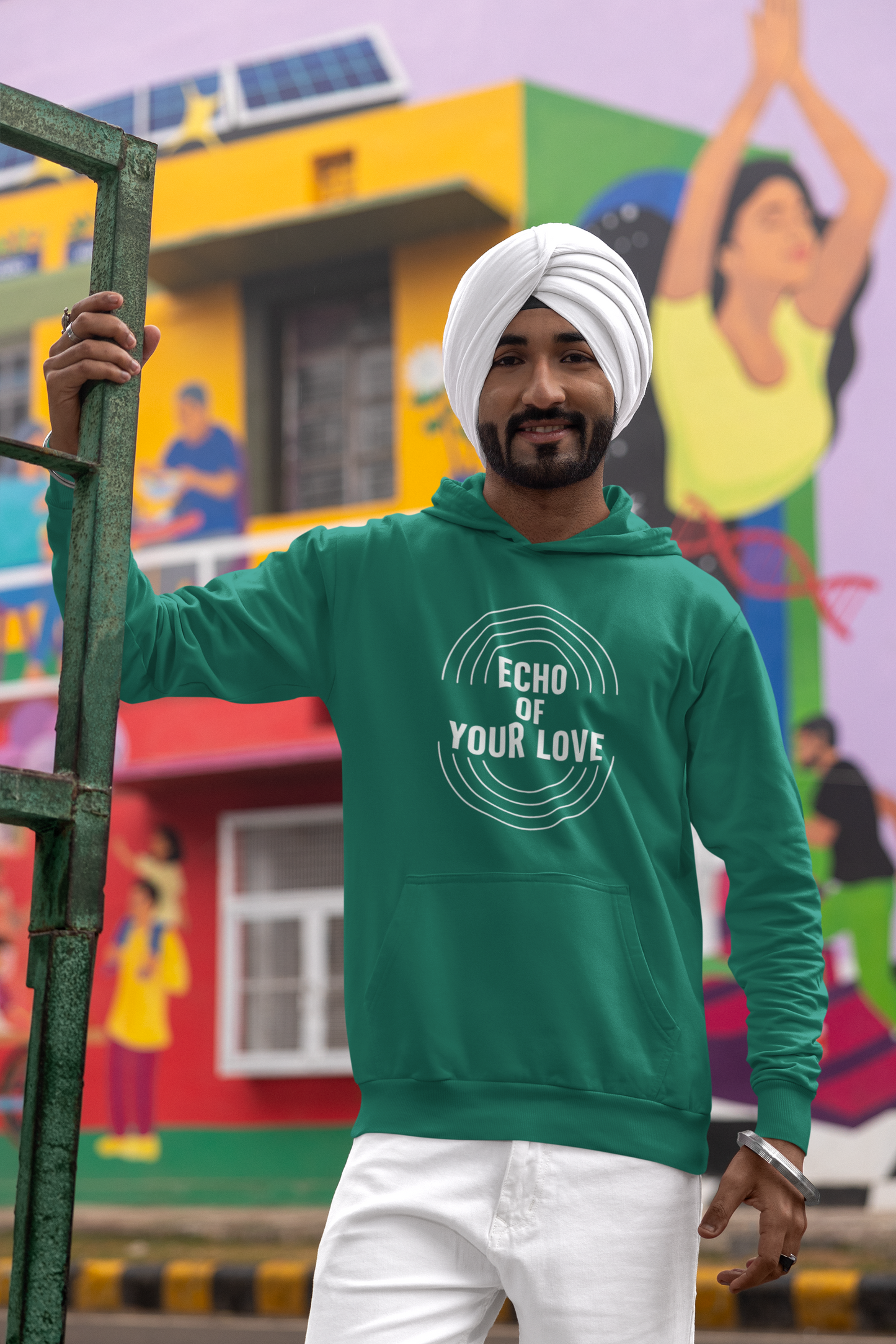Men’s Poetic Hoodie – "Echo of Your Love" | AYIRRA Soul Series