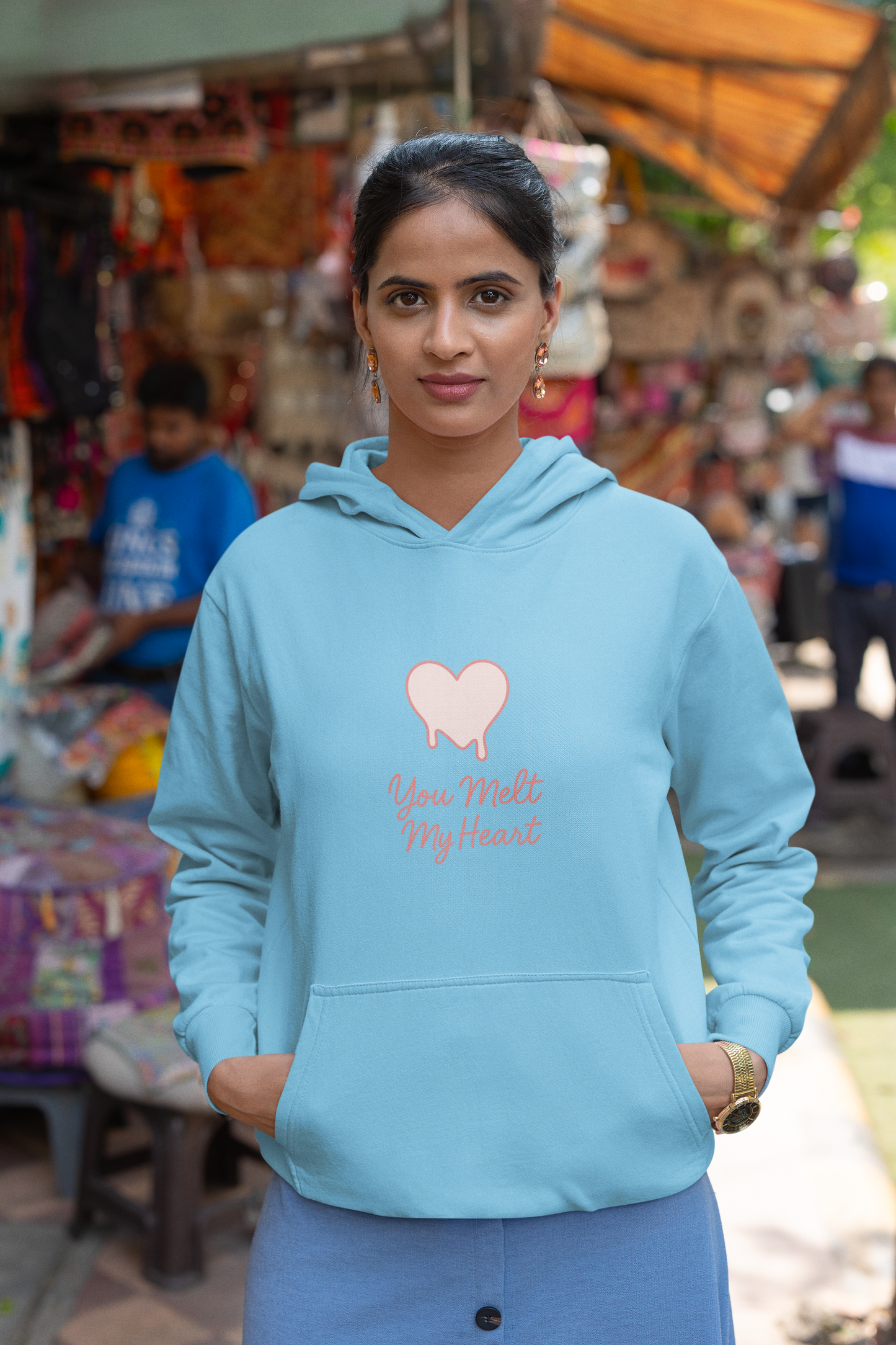 Women’s Cozy Hoodie – "You Melt My Heart" | AYIRRA Minimal Series