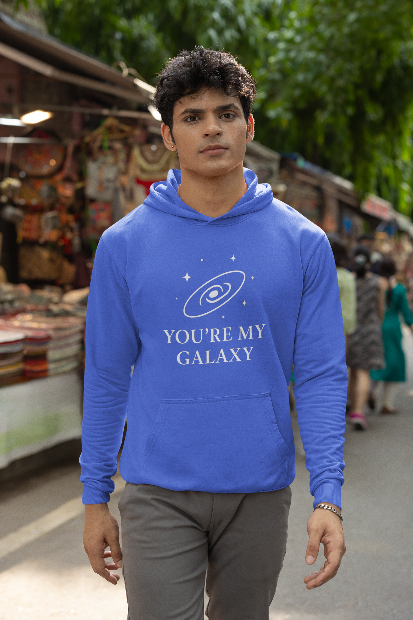 Men’s Cosmic Hoodie – "You’re My Galaxy" | AYIRRA Celestial Collection
