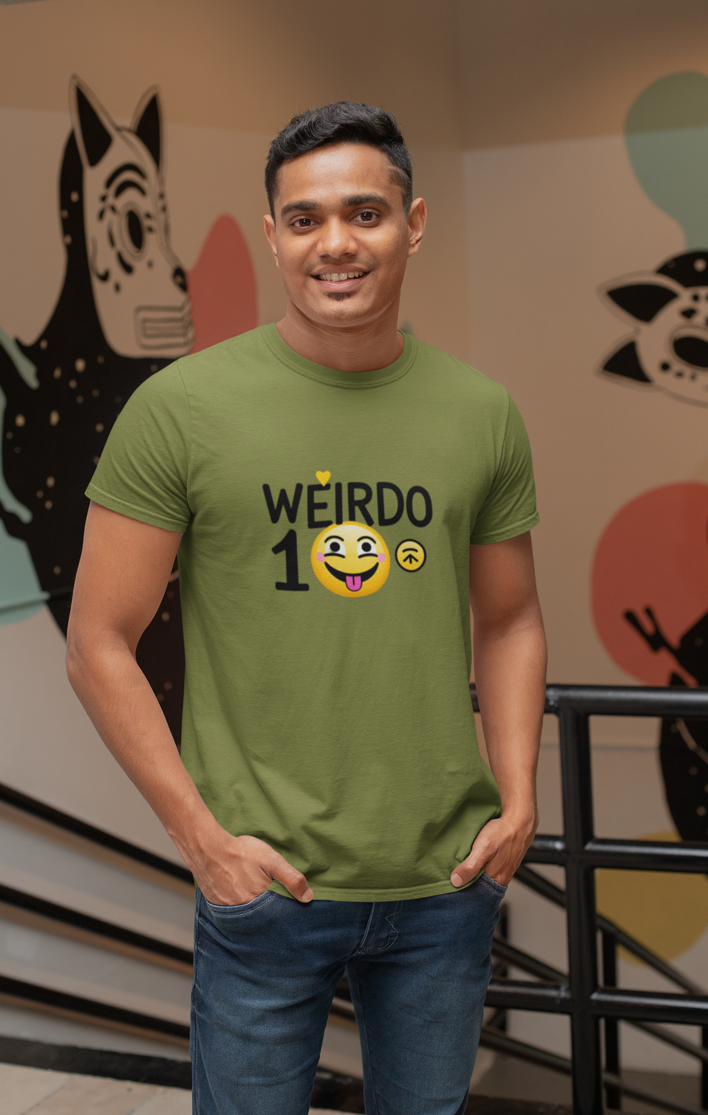 Weirdo 1 Emoji T-Shirt – Because Love is Crazy Fun