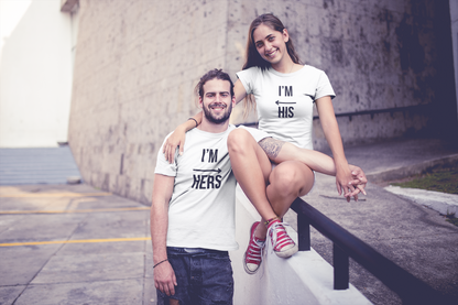 His & Hers White Couple T-Shirt Set – Minimal Matching Tees for Romantic Soulmates | AYIRRA