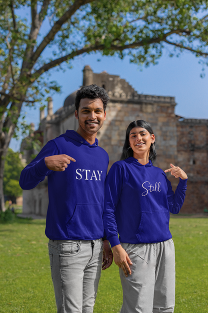 AYIRRA Couple Hoodie Set – "Stay" & "Still" (Navy Blue)