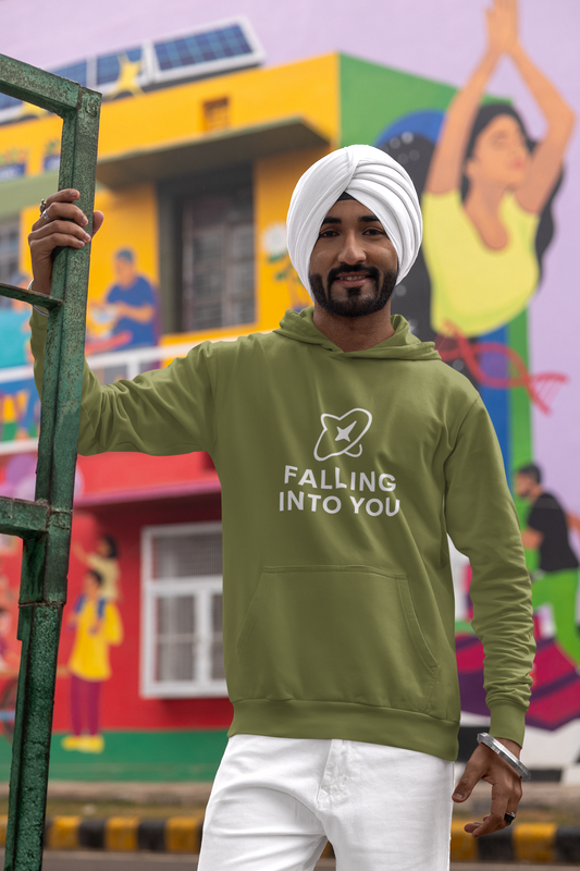 Men’s Gravity Hoodie – “Falling into You” | AYIRRA Orbit Collection