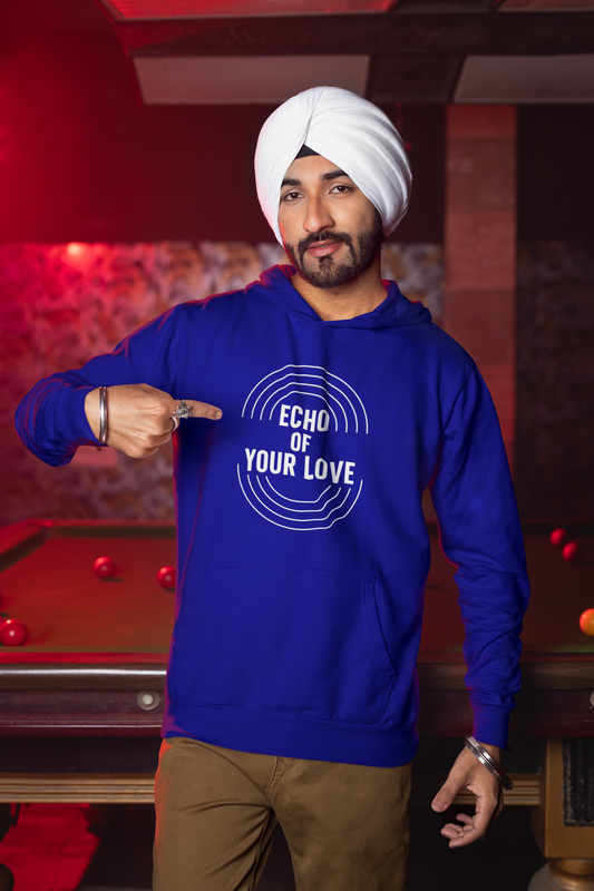 Men’s Poetic Hoodie – "Echo of Your Love" | AYIRRA Soul Series