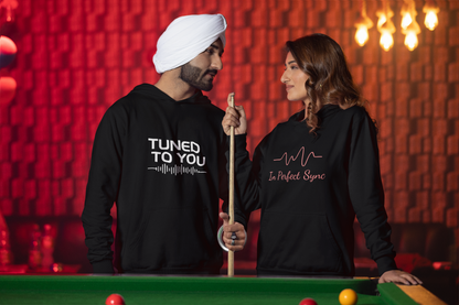 AYIRRA Couple Hoodie Set – "You’re My Galaxy" & "You’re My Universe" (Black)