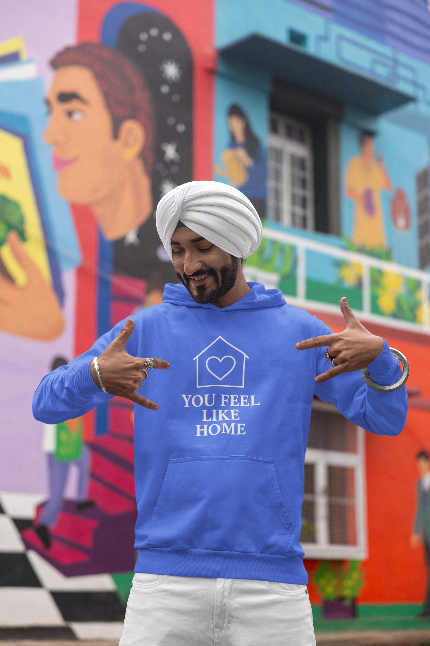 Men’s Cozy Hoodie – "You Feel Like Home" | AYIRRA Comfort Collection