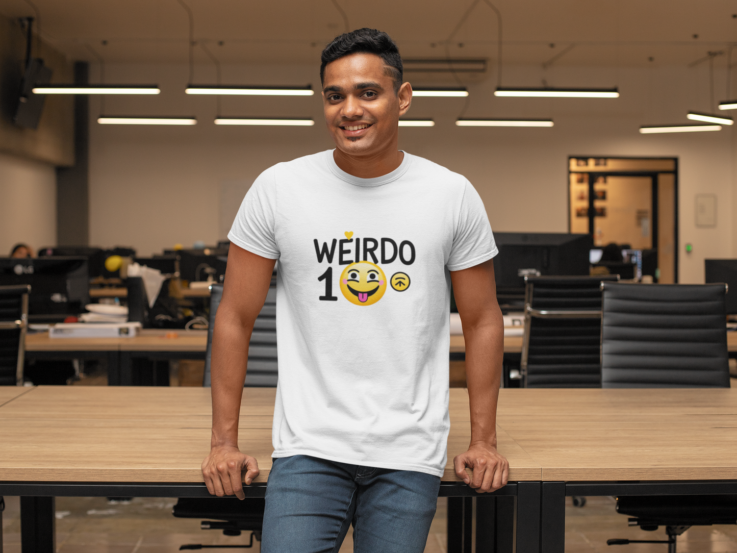 Weirdo 1 Emoji T-Shirt – Because Love is Crazy Fun