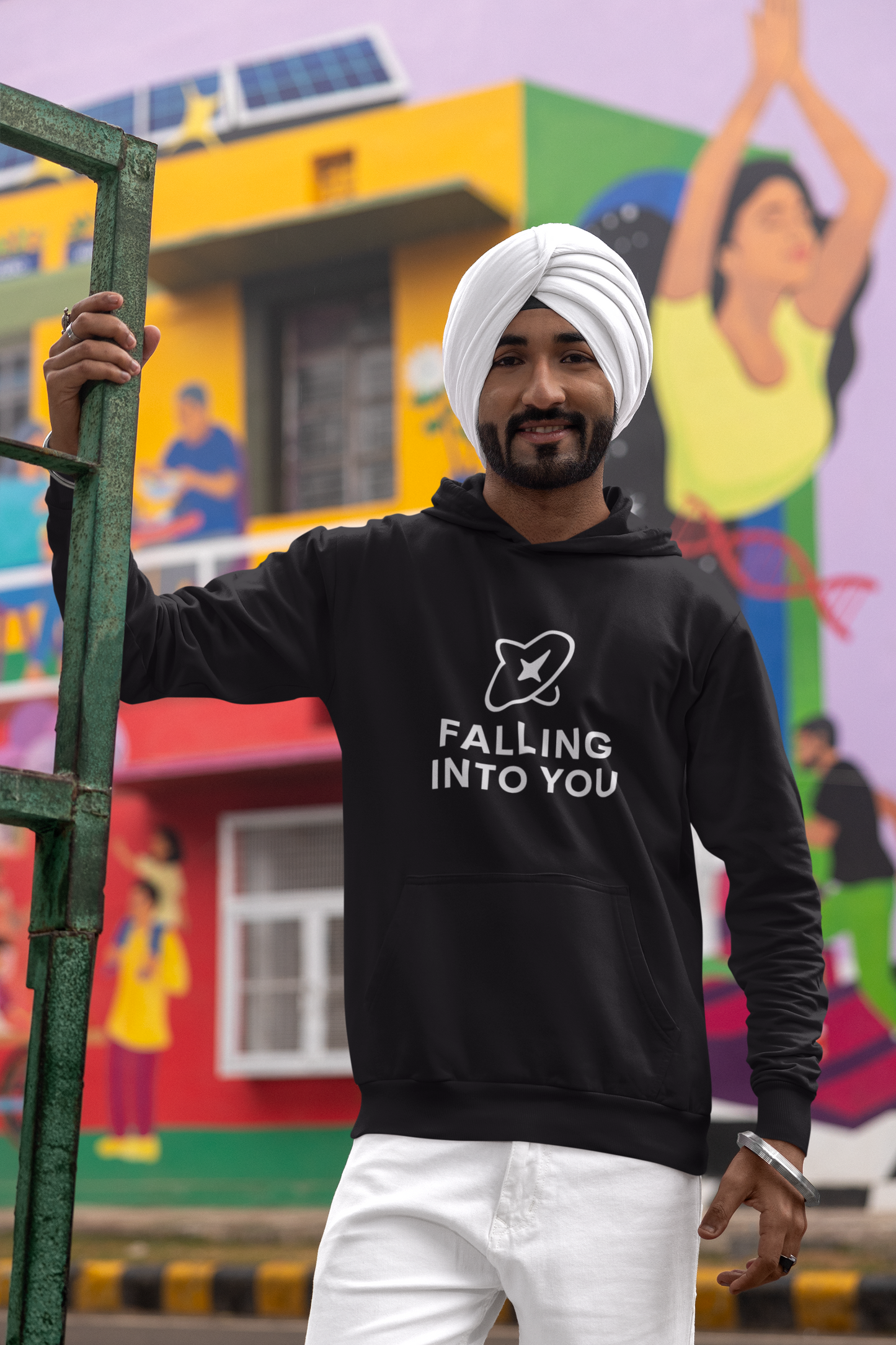 Men’s Gravity Hoodie – “Falling into You” | AYIRRA Orbit Collection