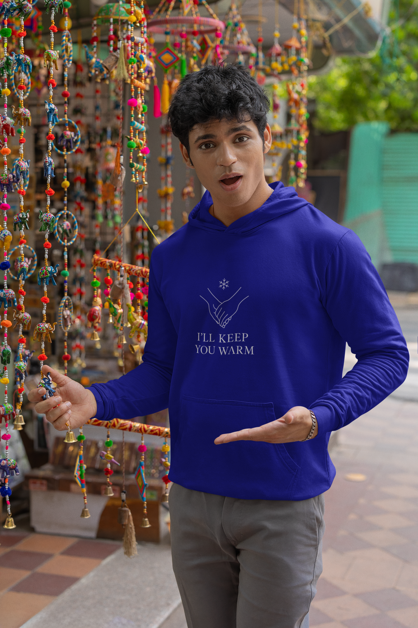 Men’s Winter Hoodie – "I’ll Keep You Warm" | AYIRRA Minimal Series