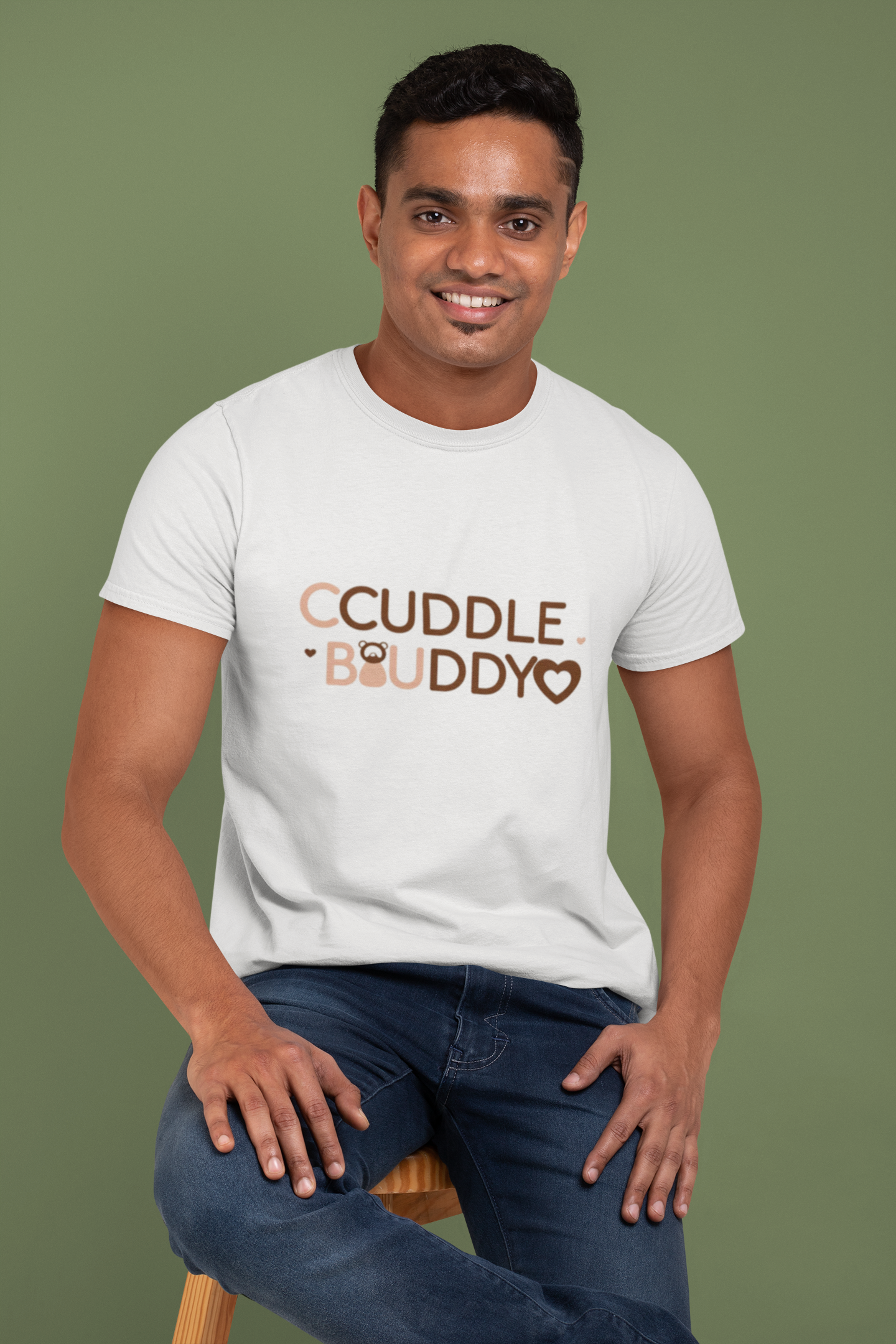 Cuddle Buddy T-Shirt – Snuggle-Approved Tee for Him