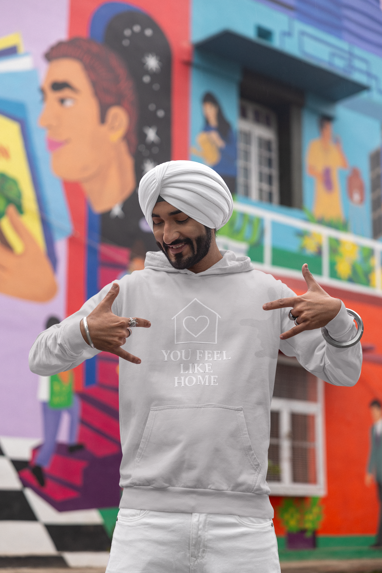 Men’s Cozy Hoodie – "You Feel Like Home" | AYIRRA Comfort Collection
