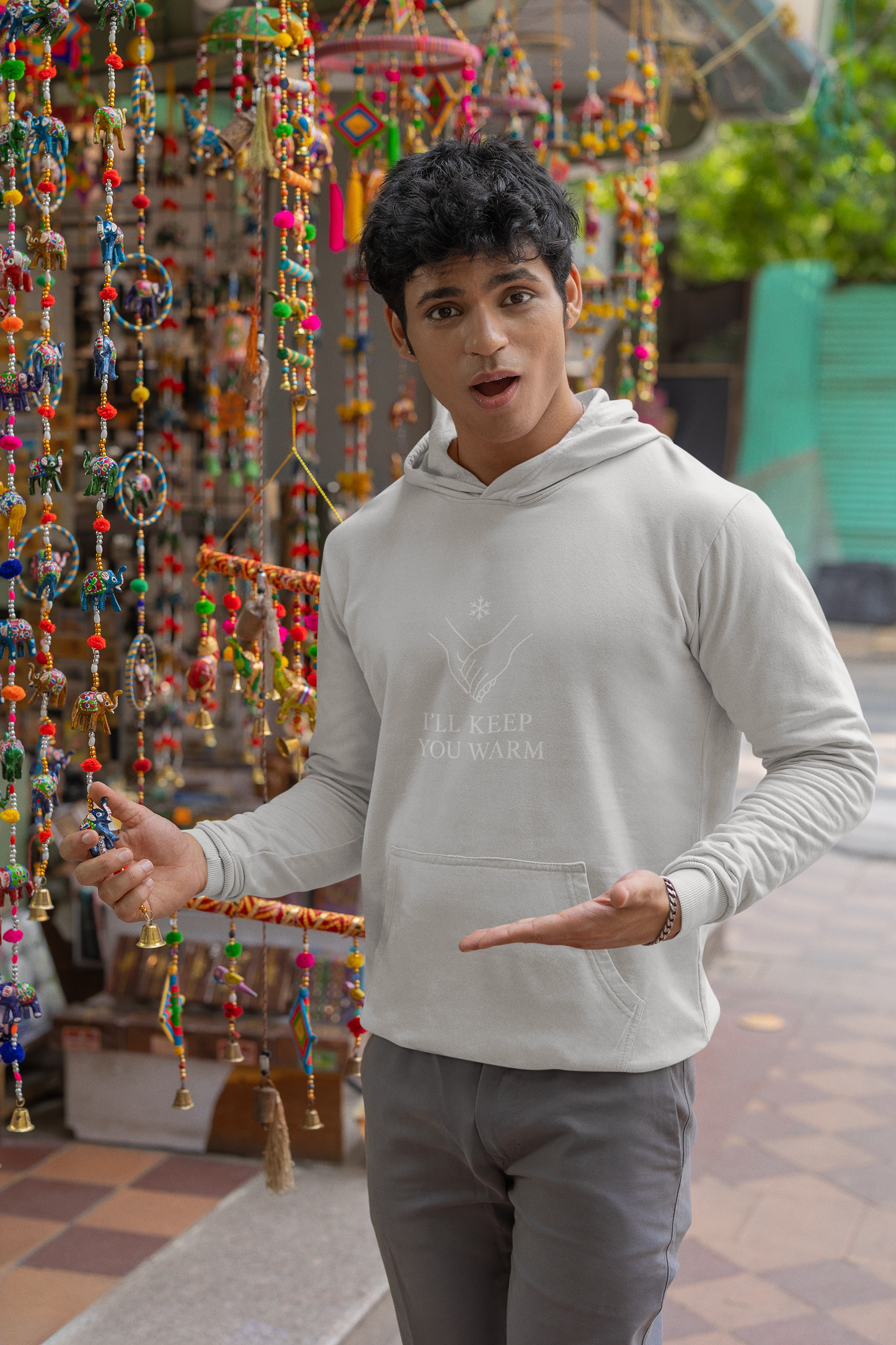 Men’s Winter Hoodie – "I’ll Keep You Warm" | AYIRRA Minimal Series