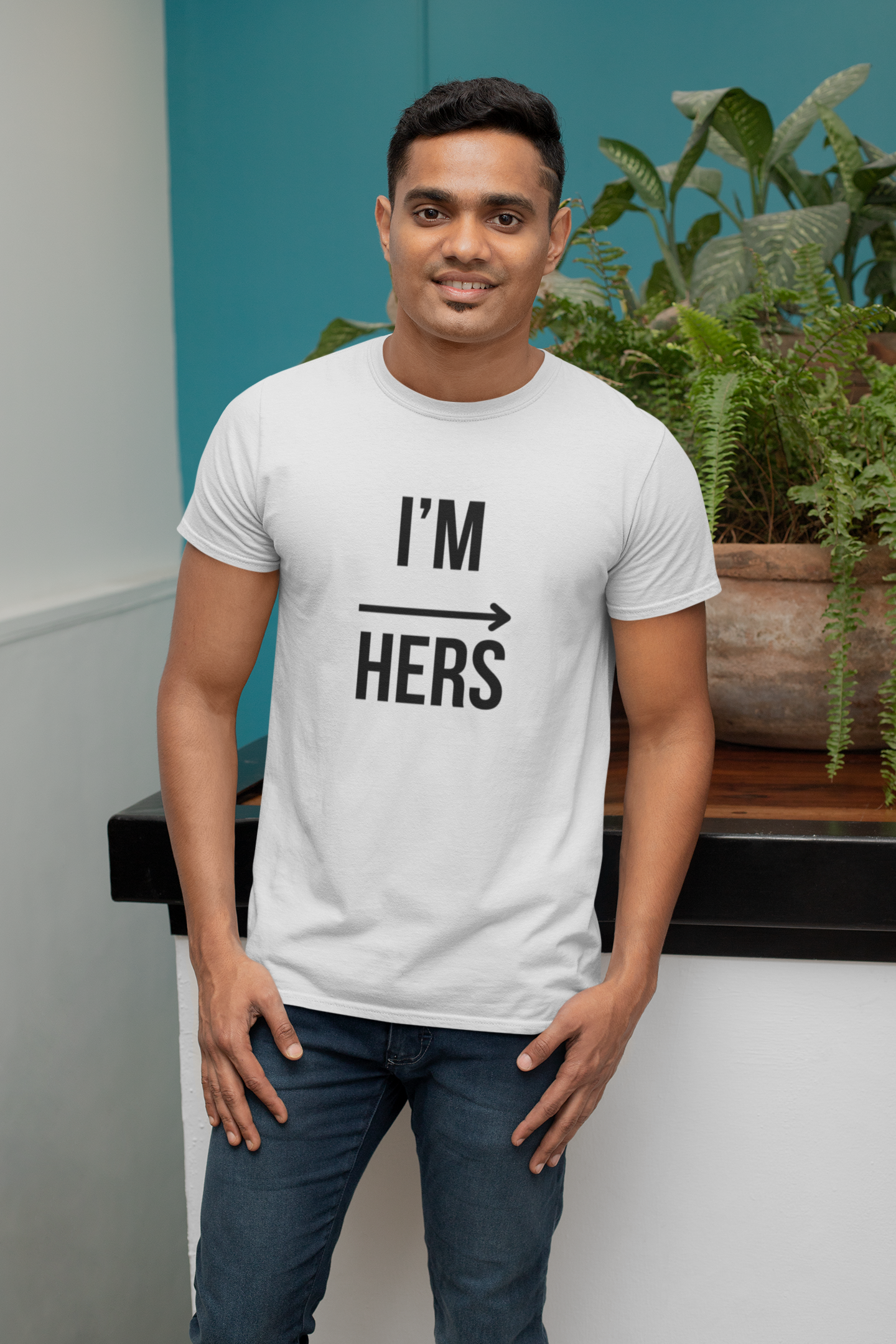I’m Hers Couple T-Shirt – Bold & Playful Statement Tee for Him