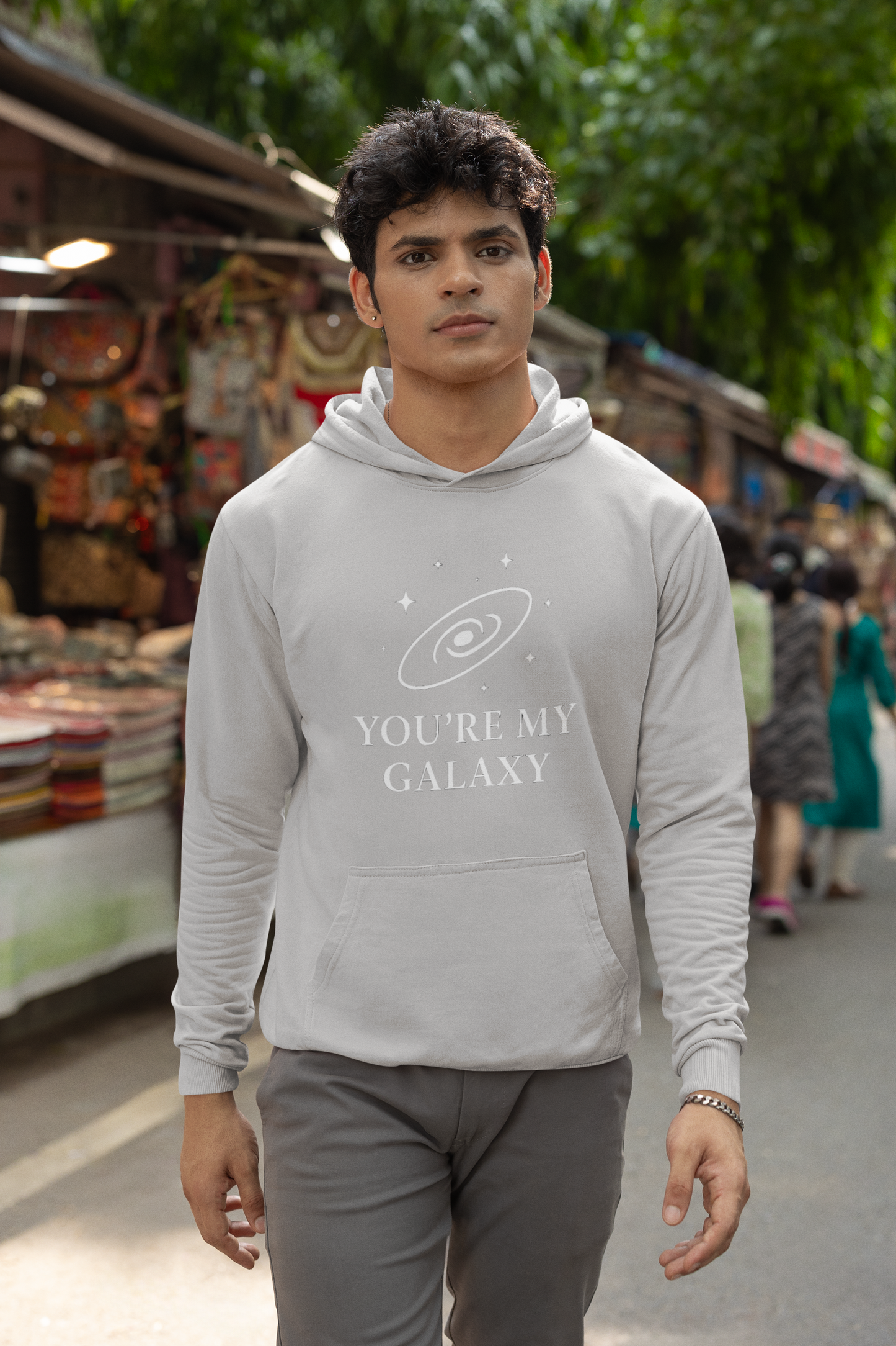 Men’s Cosmic Hoodie – "You’re My Galaxy" | AYIRRA Celestial Collection