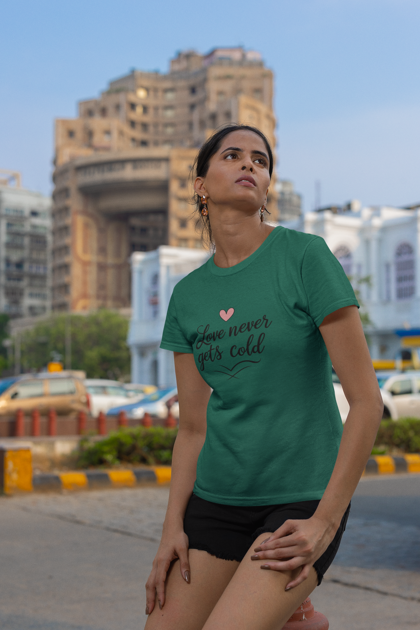 Love Never Gets Cold T-Shirt – Warm Words, Soft Cotton