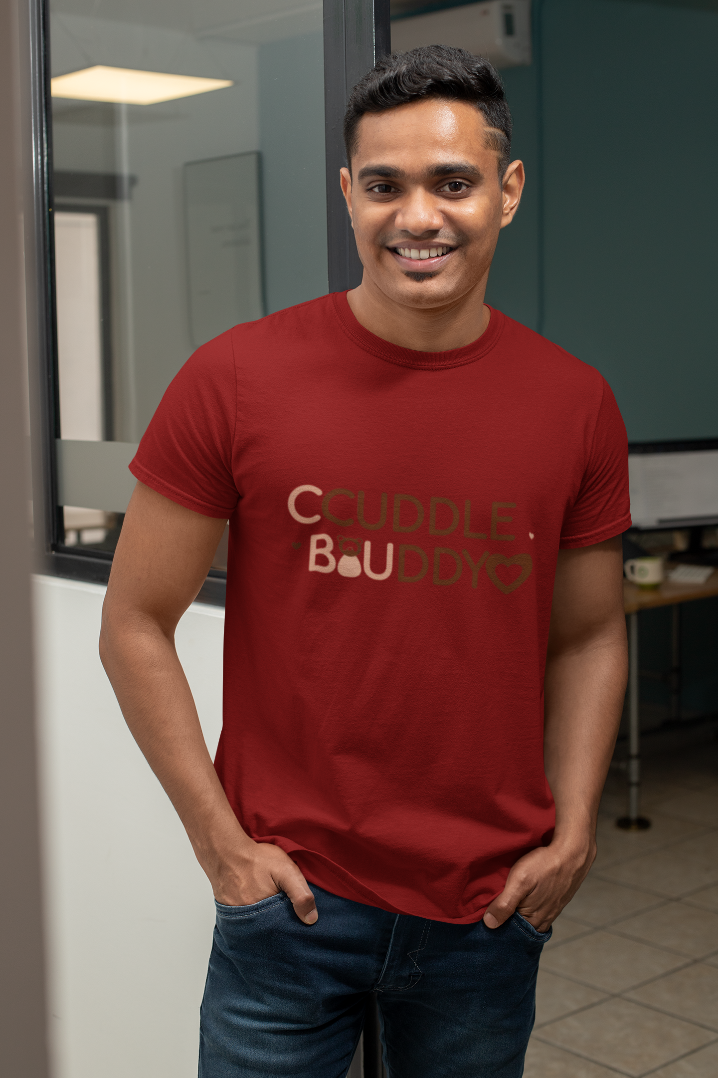 Cuddle Buddy T-Shirt – Snuggle-Approved Tee for Him