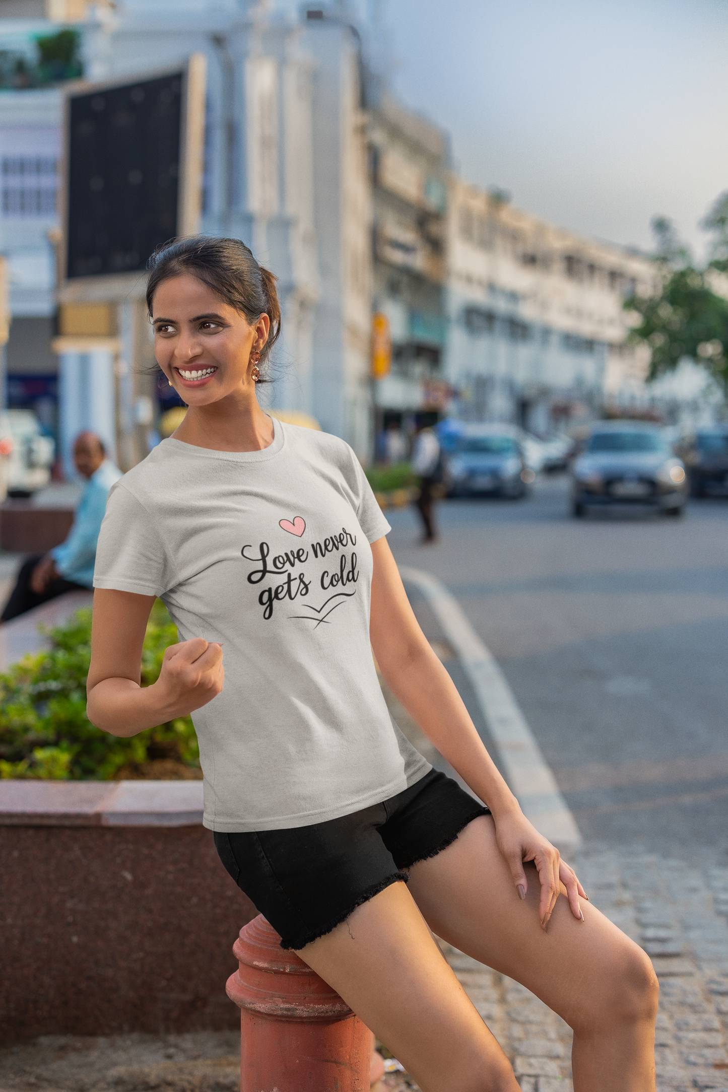 Love Never Gets Cold T-Shirt – Warm Words, Soft Cotton