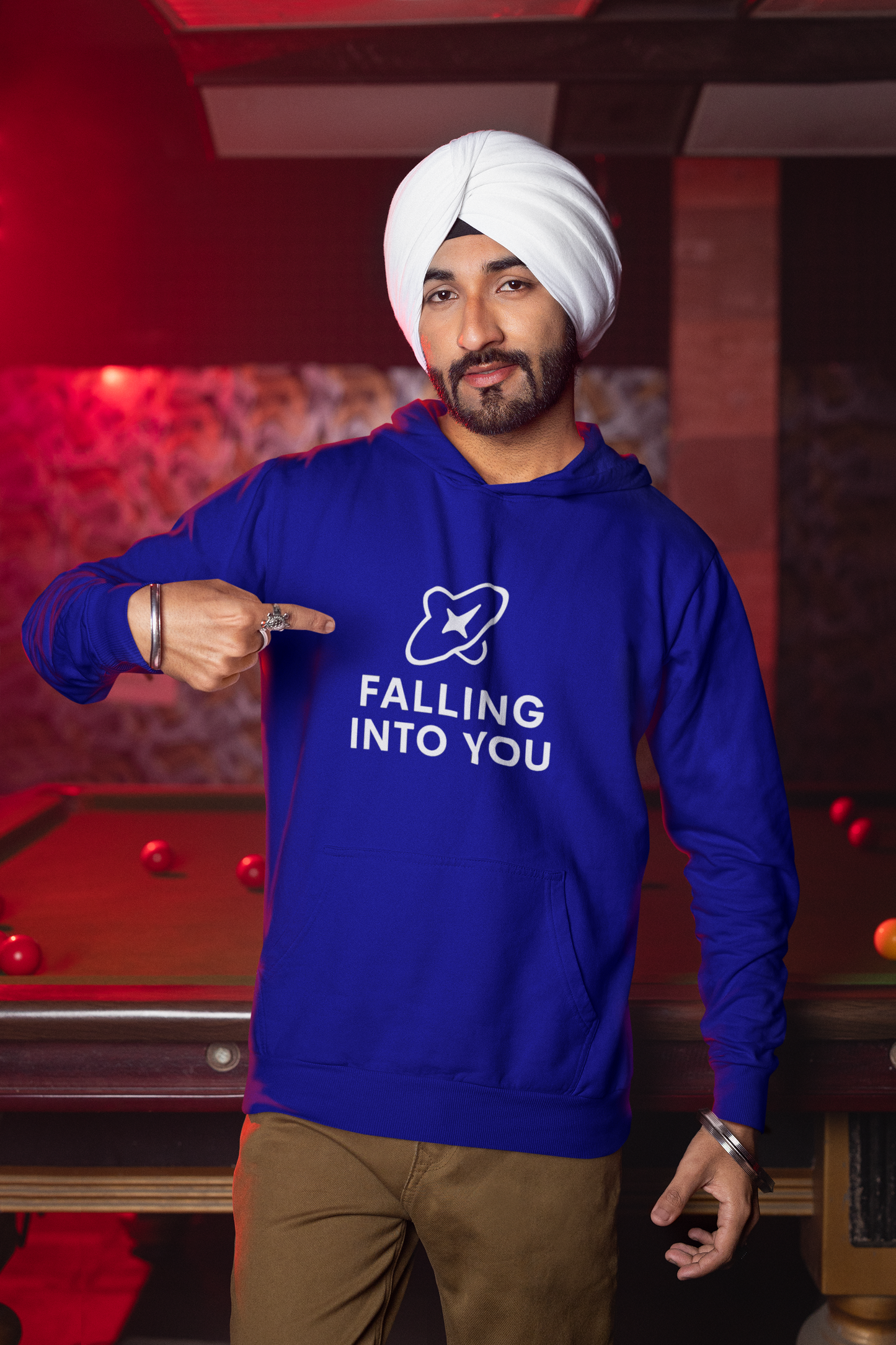 Men’s Gravity Hoodie – “Falling into You” | AYIRRA Orbit Collection